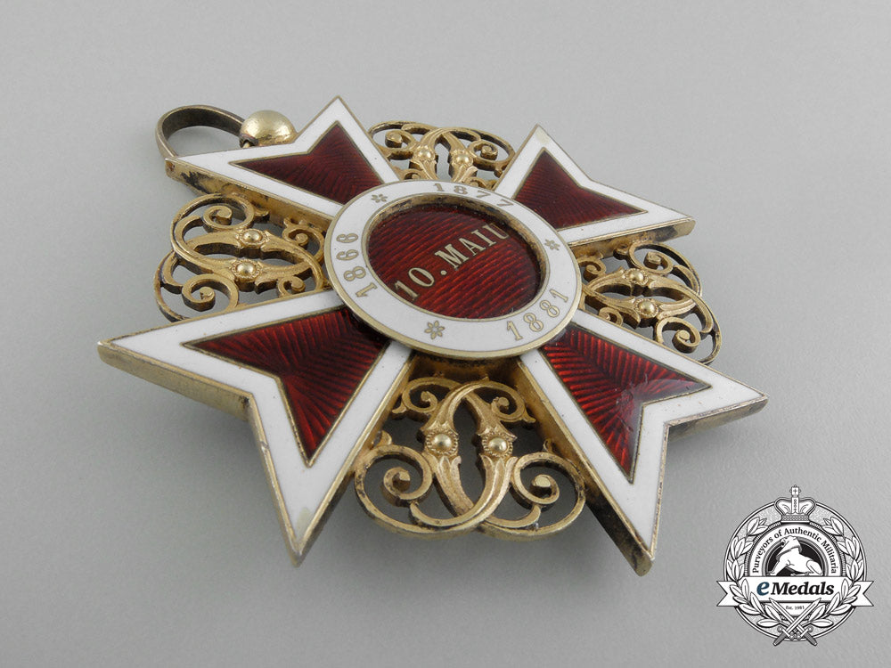 a1881-1932_romanian_order_of_the_crown;_commander's_cross_d_1014