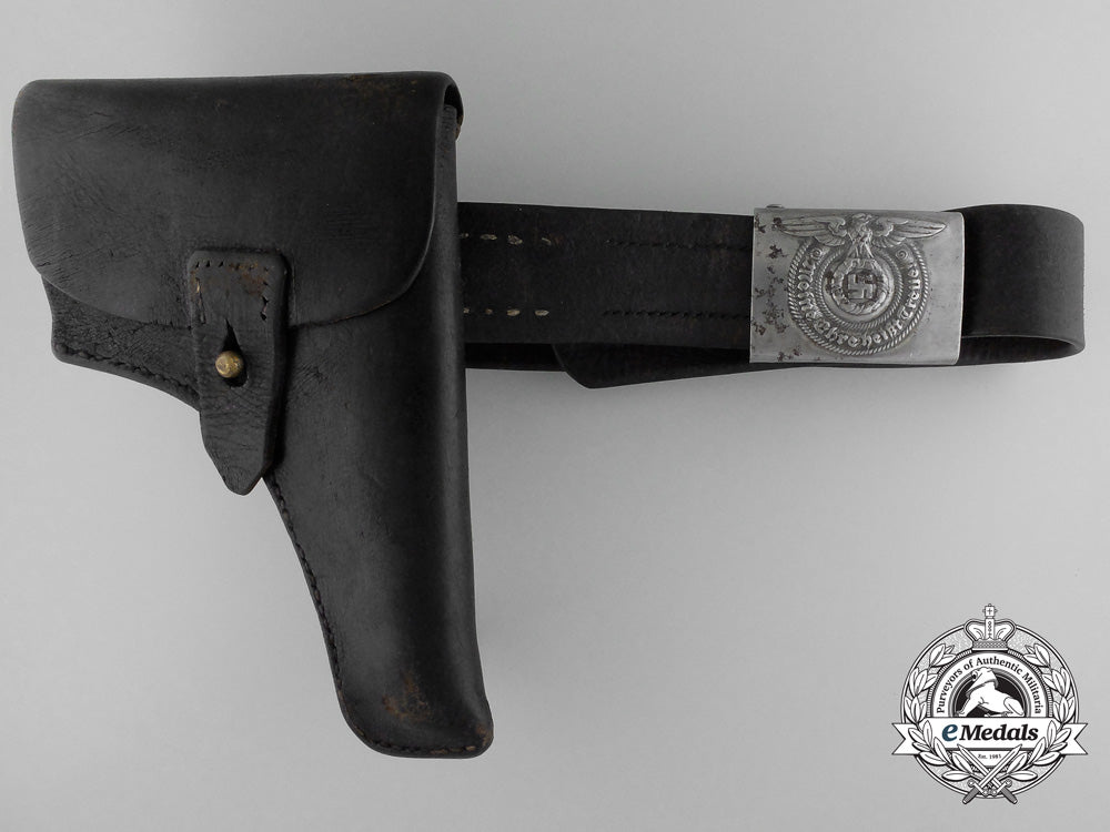 a_waffen-_ss_em/_nco’s_belt_with_buckle_and_holster_d_1081