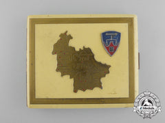 A Cigarette Case Made During The Nuremberg War Crimes Trial For American Officer