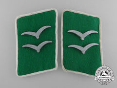 A Pair Of Scarce German Luftwaffe Ground Division Collar Tabs