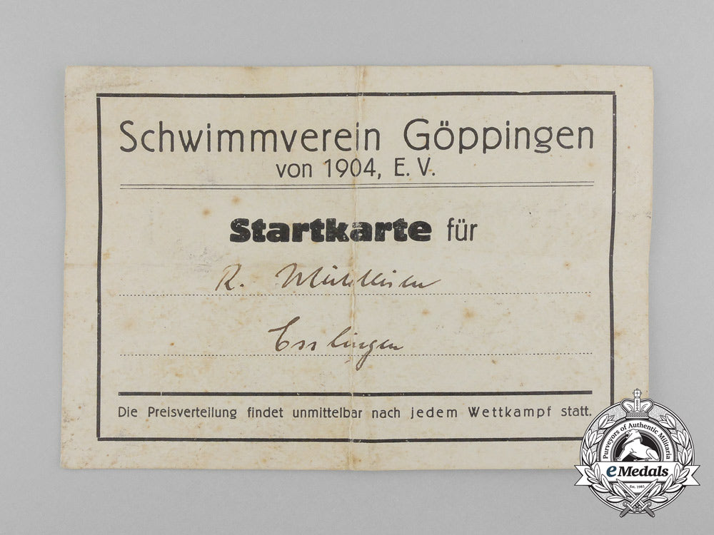 a1934_würtemberg_swimming_and_diving_championship_award_with_document&_box_d_1852