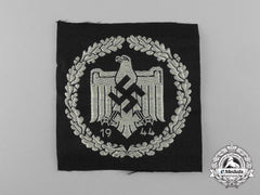 A Mint 1944 Drl Silver Sports Badge; Cloth Version