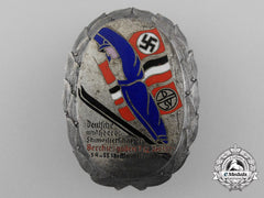 Germany, Sa. A 1934 “Civilian And Military (Sa & Ss) Ski Championship” Badge, By C. Poellath