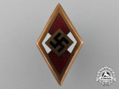 A Golden Hj Youth Member’s Honour Badge By Adolf Baumeister