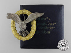 An Early Cased Combined Pilot's & Observers Badge By Friedrich Linden Lüdenscheid