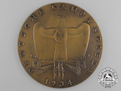 A 1934 German Sports Competition Participant’s Plaque By O. Glöckler
