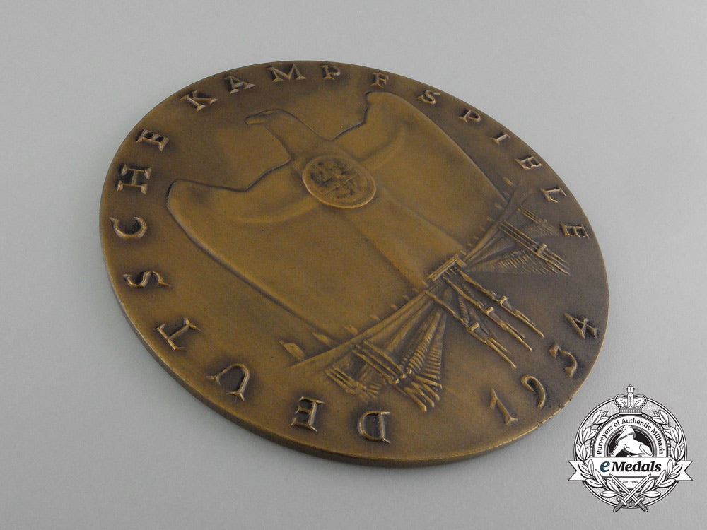 a1934_german_sports_competition_participant’s_plaque_by_o._glöckler_d_2605