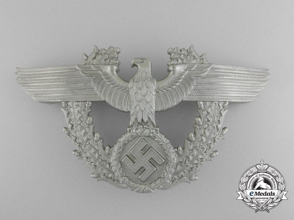 a_near_mint_german_police_enlisted_man's_shako_plate_d_2609