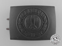 A Mint German Army (Heer) Enlisted Man's Belt Buckle By Josef Felix Söhne Gablonz
