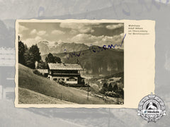 An Extremely Rare Postcard Signed By Eva Braun