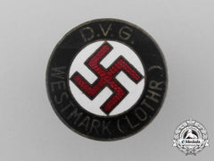 A Deutsche Volksgemeinschaft (Dvg) Lothringen Identity Badge By W. Redo