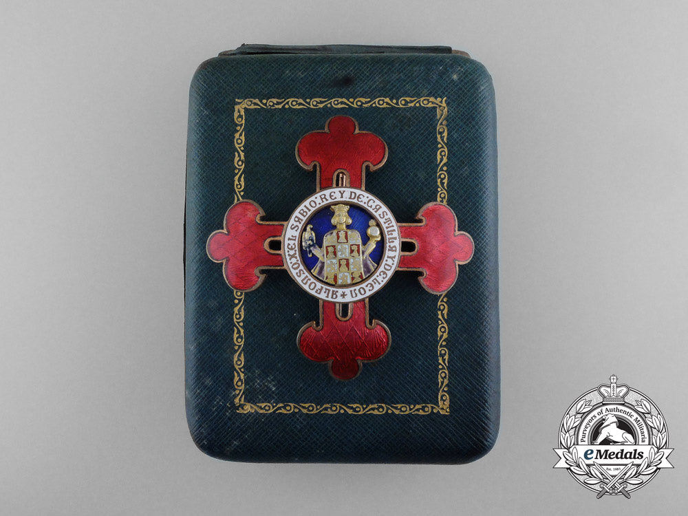 a_spanish_civil_order_of_alfonso_x_the_wise;_grand_cross_with_case_d_3231