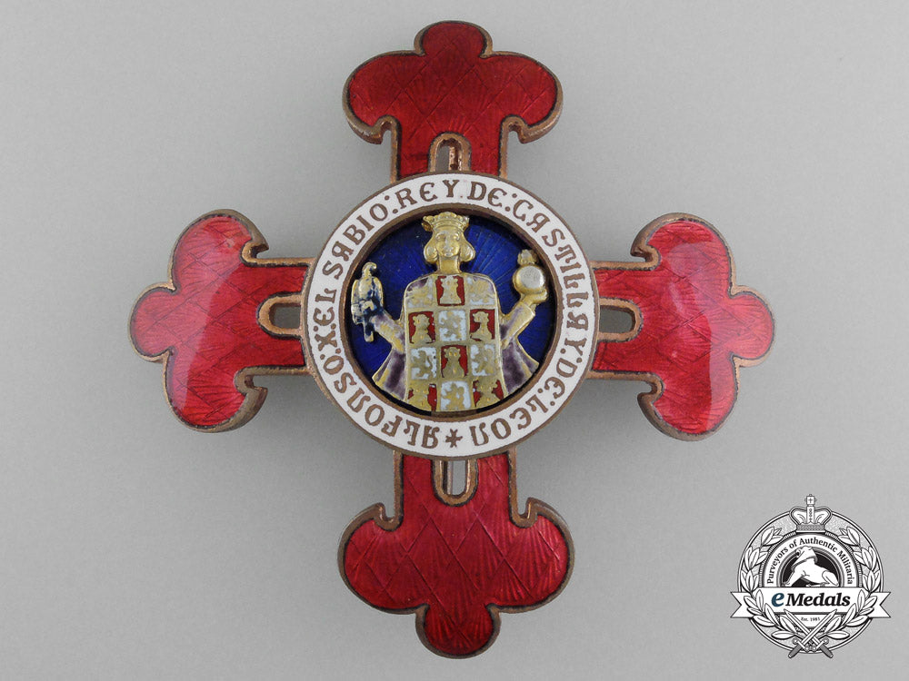 a_spanish_civil_order_of_alfonso_x_the_wise;_grand_cross_with_case_d_3233