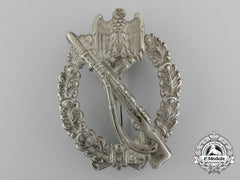 An Early Infantry Badge; Silver Grade By Juncker