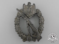 A Infantry Badge; Silver Grade By Adolf Scholze