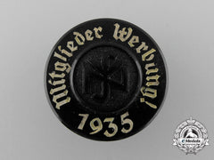 Germany. A 1935 National Socialist People’s Welfare Membership Recruitment Badge