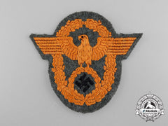 A German Gendarmerie Nco's Sleeve Eagle; 1941 Pattern