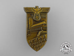 A 1937 Nsdap Border District Schleiden Celebration Badge