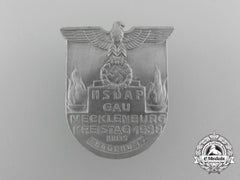 A 1938 Nsdap Mecklenburg District Council Day Badge
