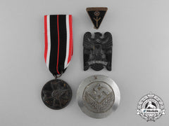 A Lot Of Four German Third Reich Period Awards, Badges, And Decorations