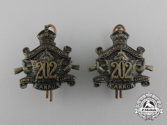 A First War 202Nd Infantry Battalion Collar Tab Pair