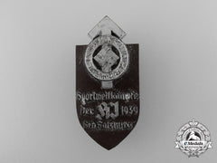 A 1939 Salzburg Hj Sports Competition Badge