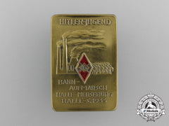A 1933 Hj Halle-Merseburg Bann March Badge