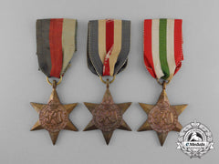 Three Second War Campaign Stars