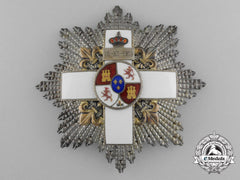 A Spanish Order Of Military Merit, 3Rd Class Breast Star With White Distinction, 1889-1926