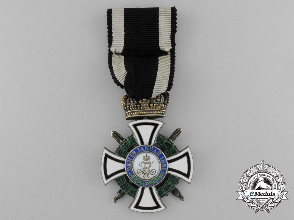 a_prussian_house_order_of_hohenzollern;_knight's_cross_with_swords,_by_wagner_d_7023