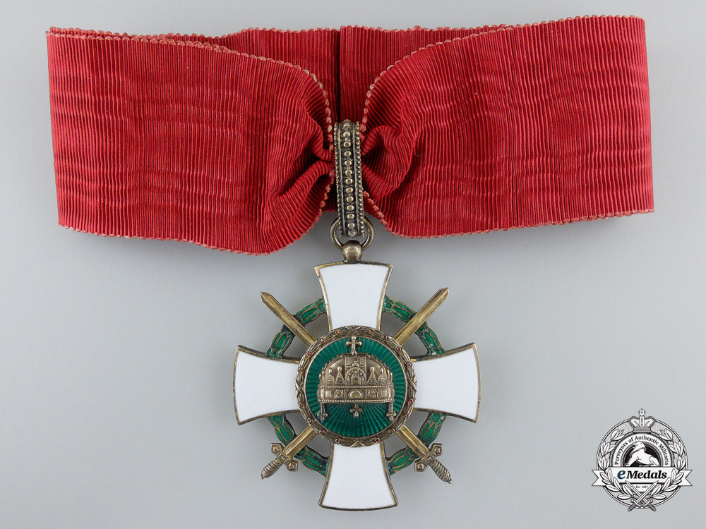 an_order_of_the_holy_crown_of_hungary;_commander_cross_with_swords_and_war_decoration_d_712