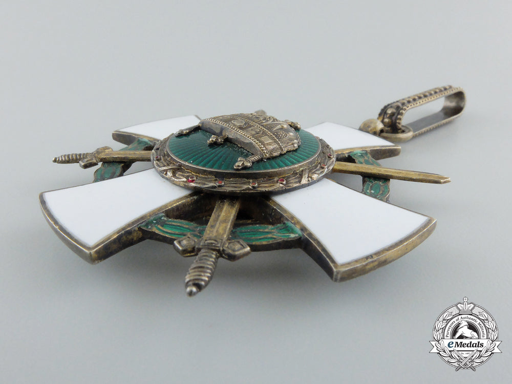 an_order_of_the_holy_crown_of_hungary;_commander_cross_with_swords_and_war_decoration_d_715