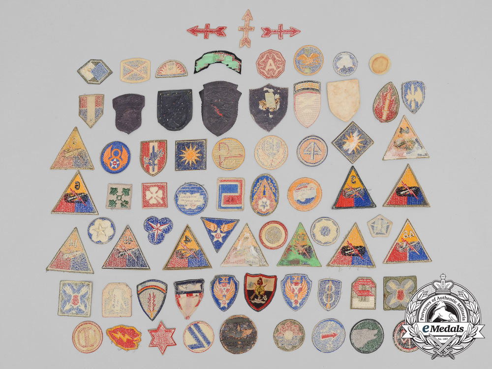 a_lot_of70_second_war_american_division_insignia_patches_d_7356