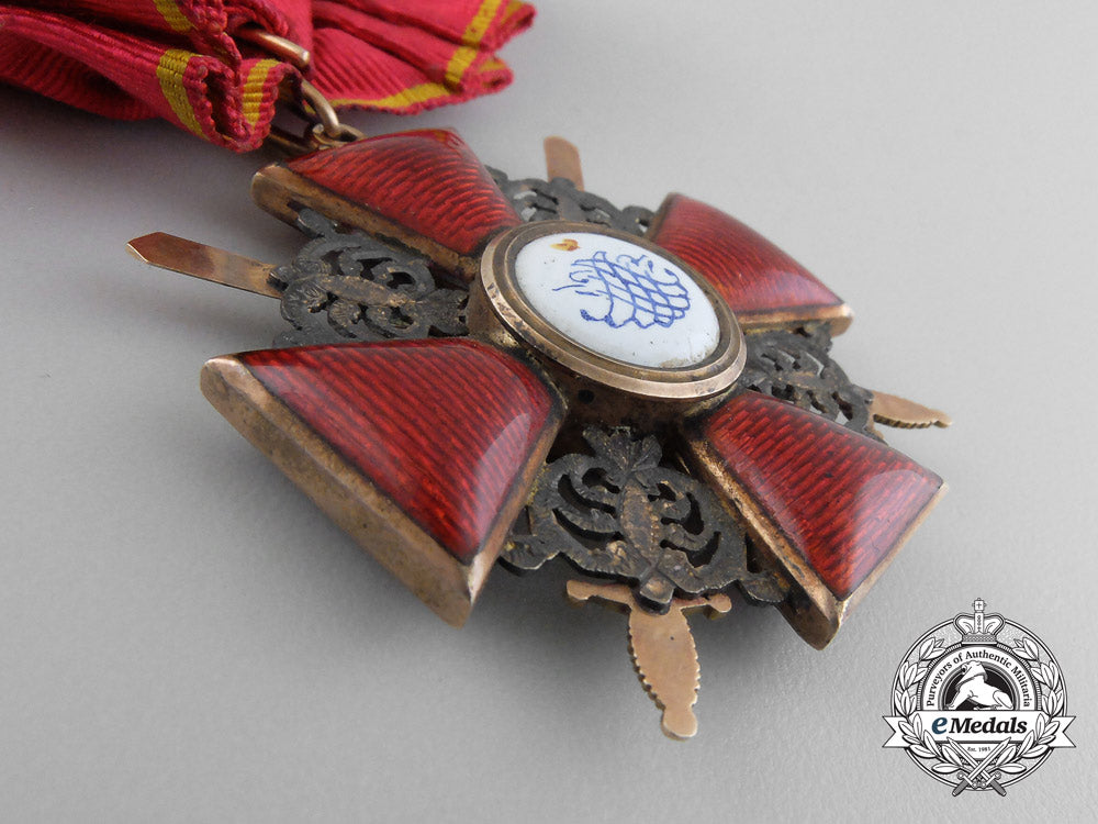 an_early&_fine_russian_imperial_order_of_st._anne_with_swords;3_rd_class_in_gold_d_7416_1