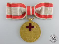 A Gold Red Cross Medal Of Montenegro 1913
