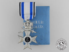 A Bavarian Military Merit Cross; 2Nd Class With Crown & Swords By Deschler