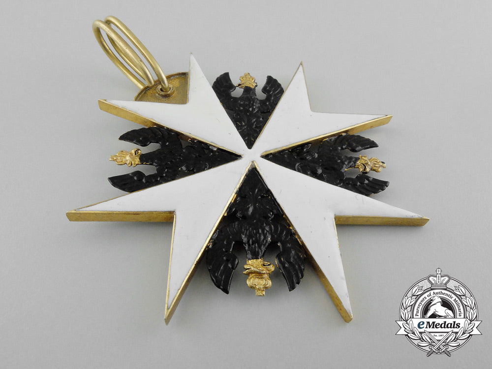a_prussian_johanniter_order,_ehrenritter_neck_cross_in_gold_by_godet_d_8445