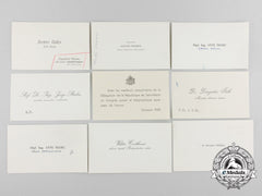 A Collection Of Second War Croatian Calling Cards; Addressed To Franjo Poljan