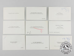 A Collection Of Second War Croatian Calling Cards; Addressed To Franjo Poljan