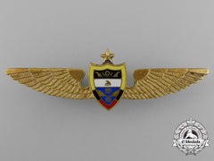 Colombia, Republic. An Air Force Senior Pilot Badge