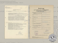 An Application For A Silver Grade Transport Squadron Clasp