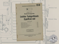 A 1941 Luftwaffe Signals Radio Training Manual