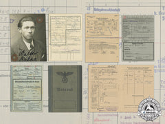 A Wehrpaß To The 7Th Company Of Panzer Grenadier Regiment 12, Wia