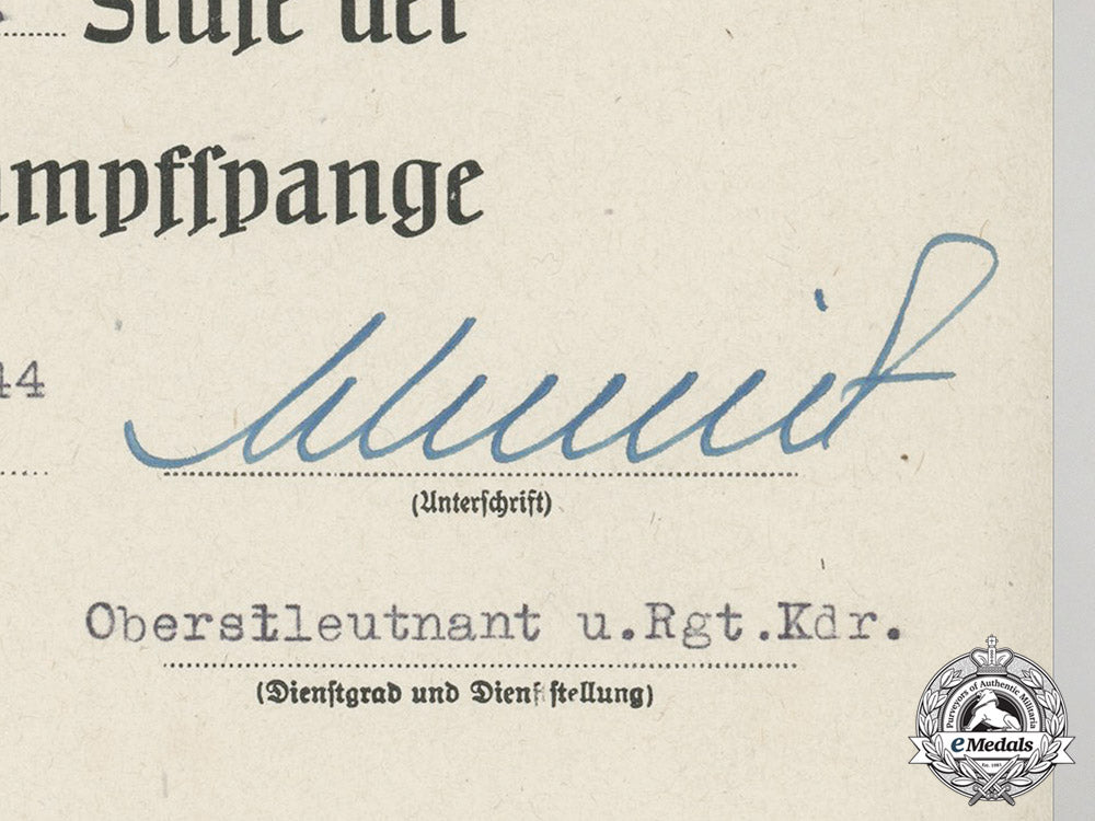 an_award_document_for_a_bronze_grade_close_combat_clasp_to_obergefreiter_johann_danninger_dd_4683