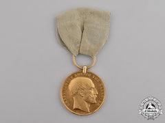 Hannover, Kingdom. A Gold Medal Of Merit, C.1865