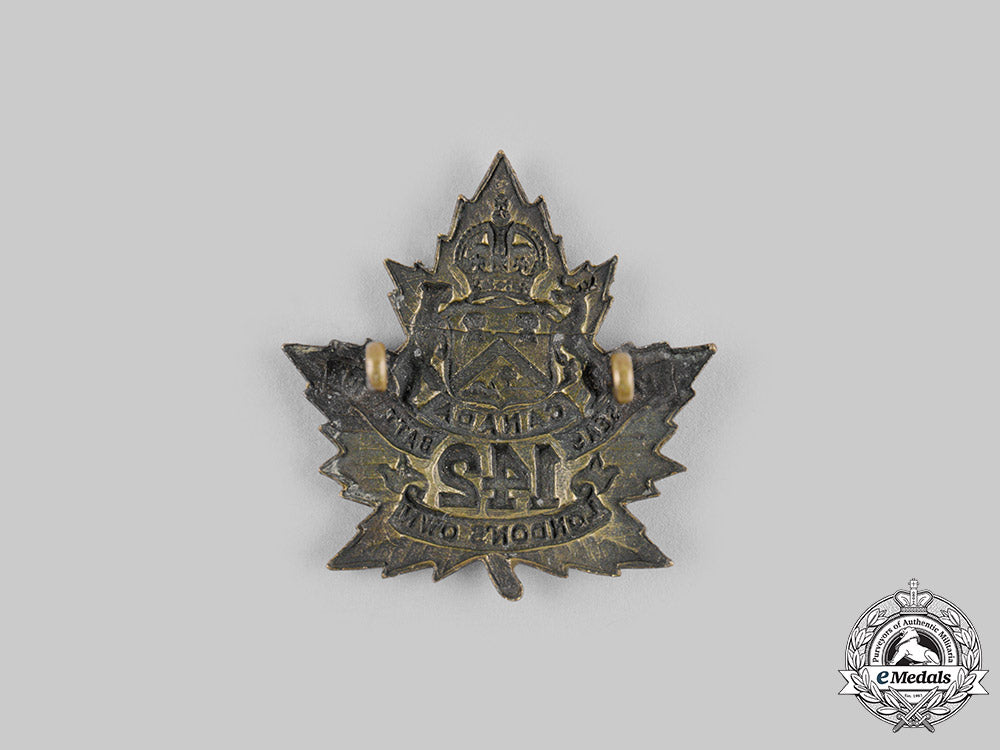 canada,_cef._a142_nd_infantry_battalion"_london's_own"_cap_badge,_c.1915_dsc_8960