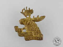 Canada. A First War 4Th Mounted Rifle Battalion Cap Badge, Second Version