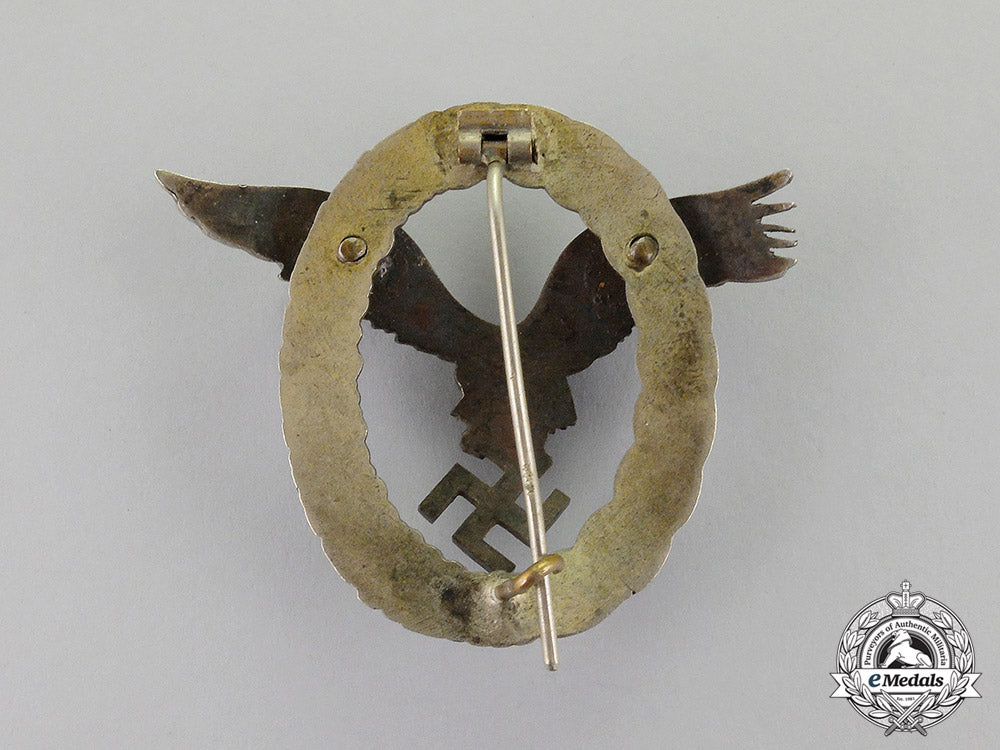 germany._an_early_quality_luftwaffe_pilot’s_badge_by_friedrich_linden_dscf6527