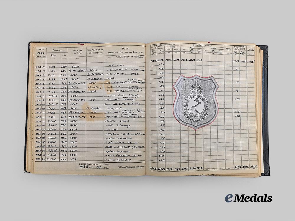 canada,_commonwealth._an_early_logbook_group_to422_squadron,_f-86&_shooting_star_pilot_e_medals__c7158_29