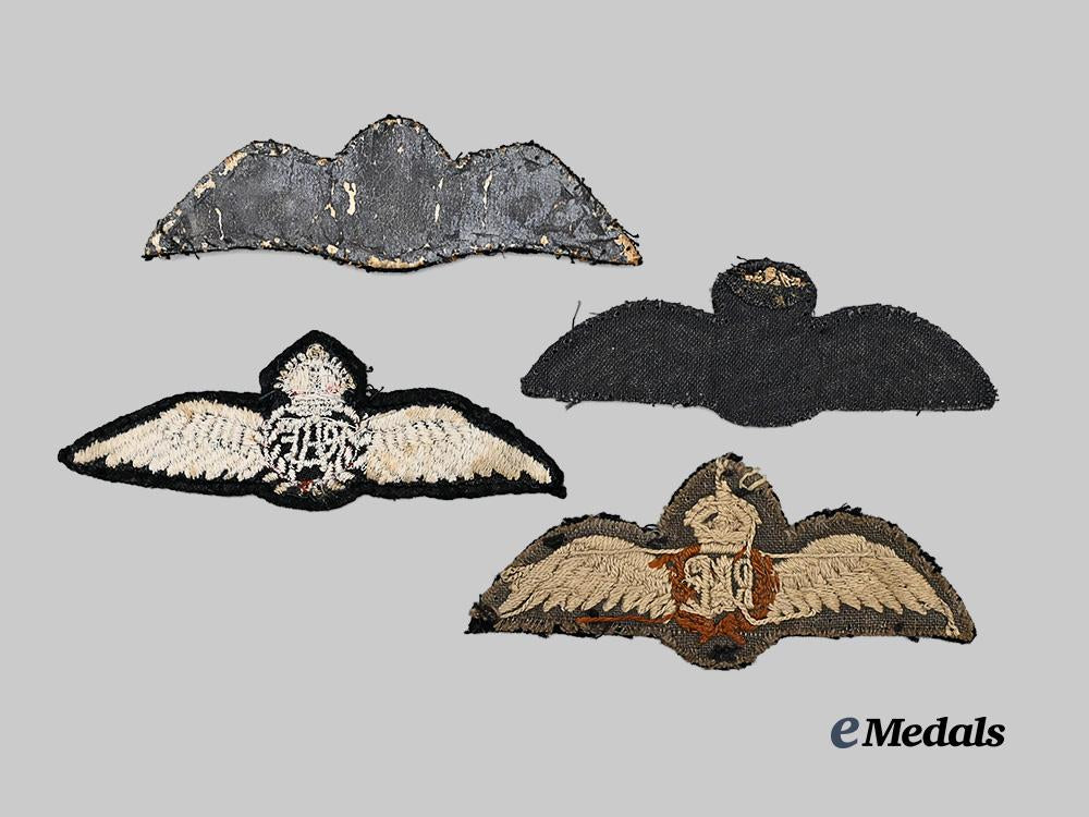 canada,_commonwealth._a_lot_of_four_embroidered_pilot_badges_e_medals__c7374_3